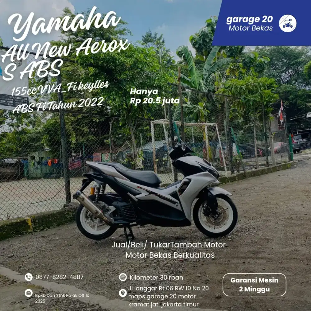 Yamaha All New Aerox S Keylles ABS VVA_Fi Modif Tahun 2022