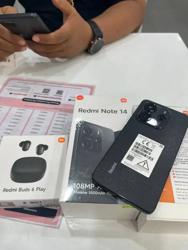 REDMI NOTE 14 MULAI 2JUTAAN FREE TWS ORI CICILAN KTP SAJA 0%