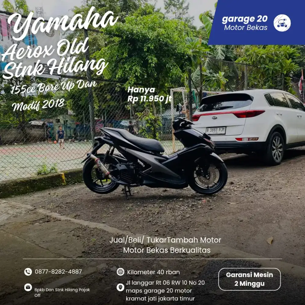 Yamaha Aerox old Modif dan Bore up  Tahun 2018