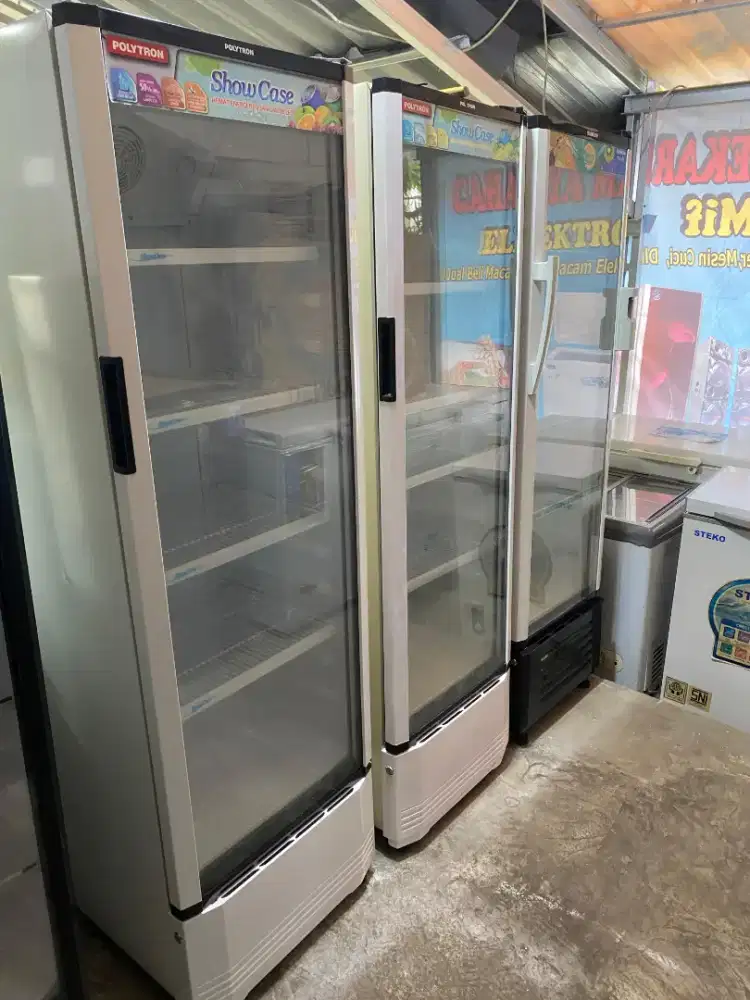 Show case ukuran jumbo 280 liter 5 tahap ori mulus