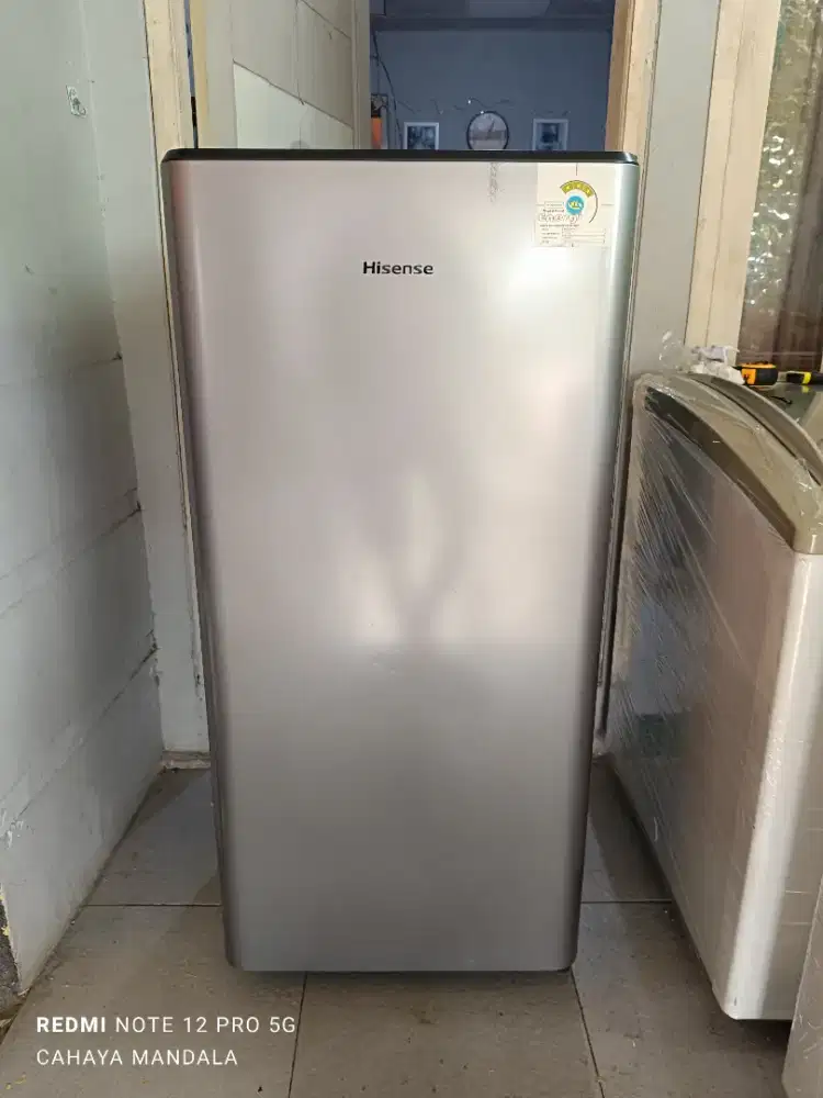 Hisense kulkas satu pintu 160 liter ori mulus