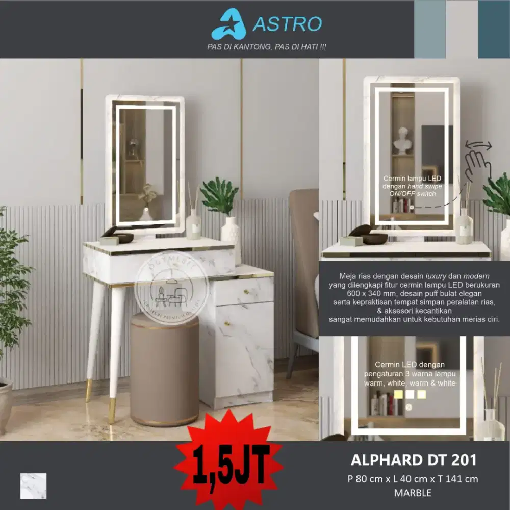 READY MEJA RIAS ALPHARD DT 201 TERMURAH TERLARIS SALE