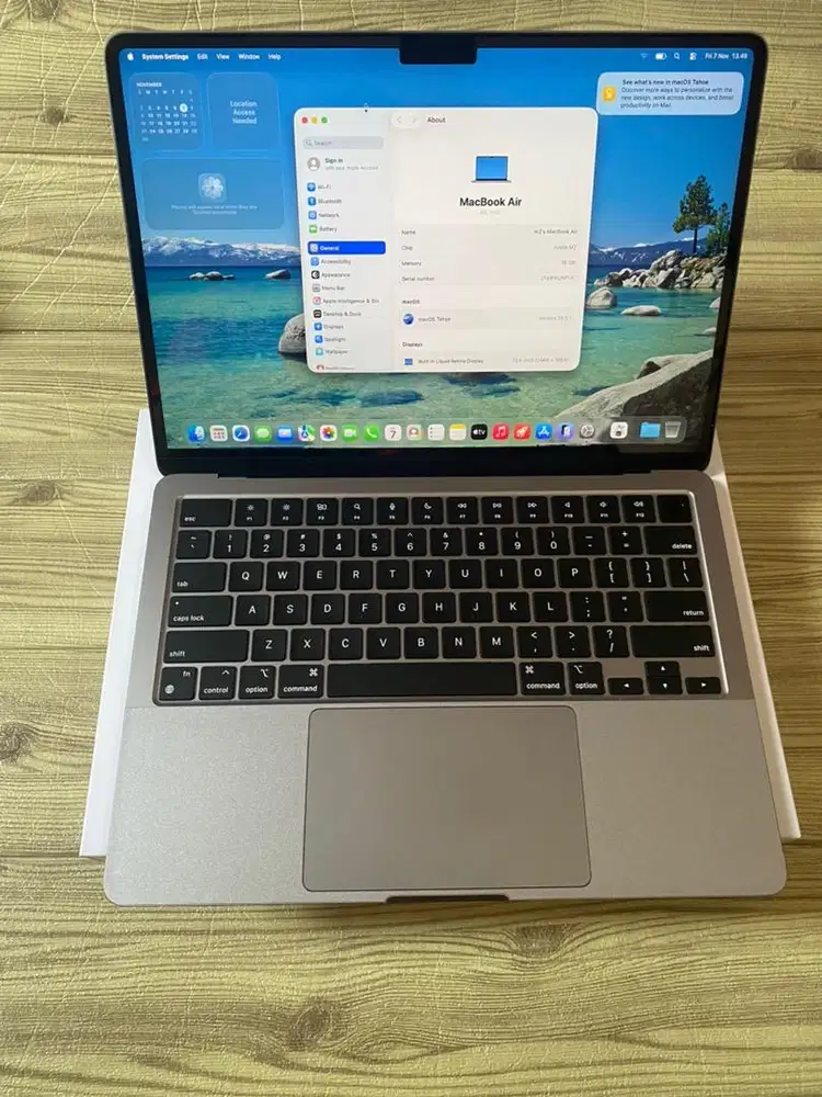 Macbook air M2 16/256gb Ibox ON BH 100% like new bisa COD dan TT