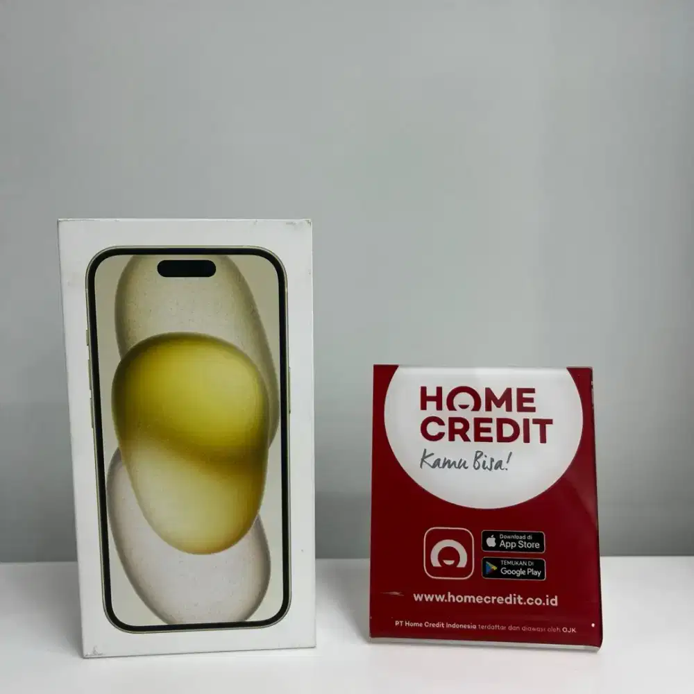Cicilan iPhone 15 yellow bebas 2 kali angsuran home credit