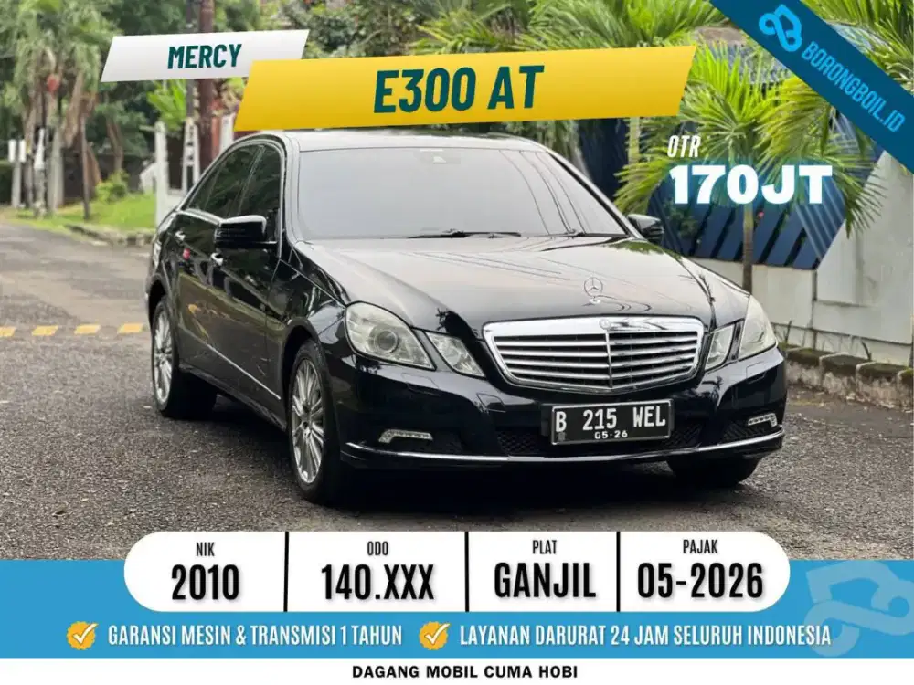 Kondisi Terbaik! Mercedes Benz E300 Elegance 2010 Hitam 2011 crown