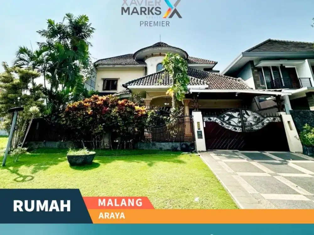 Rumah Mewah 2 Lantai di Main Road Araya Blimbing Malang