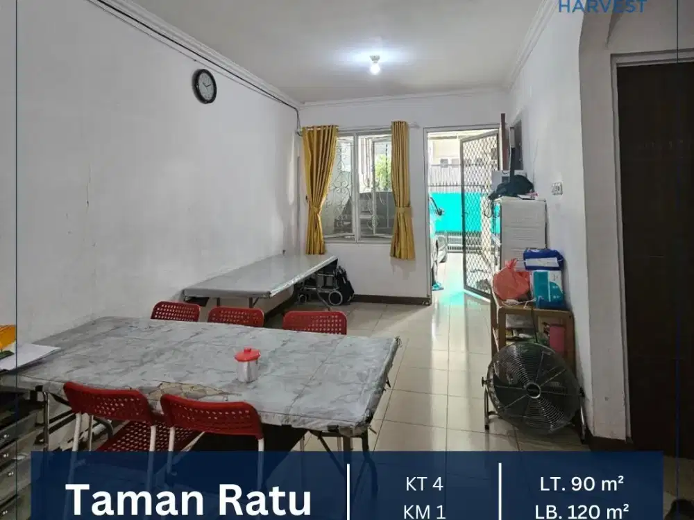 DIJUAL SANGAT MURAH RUMAH SIAP HUNI TAMAN RATU JAKARTA BARAT