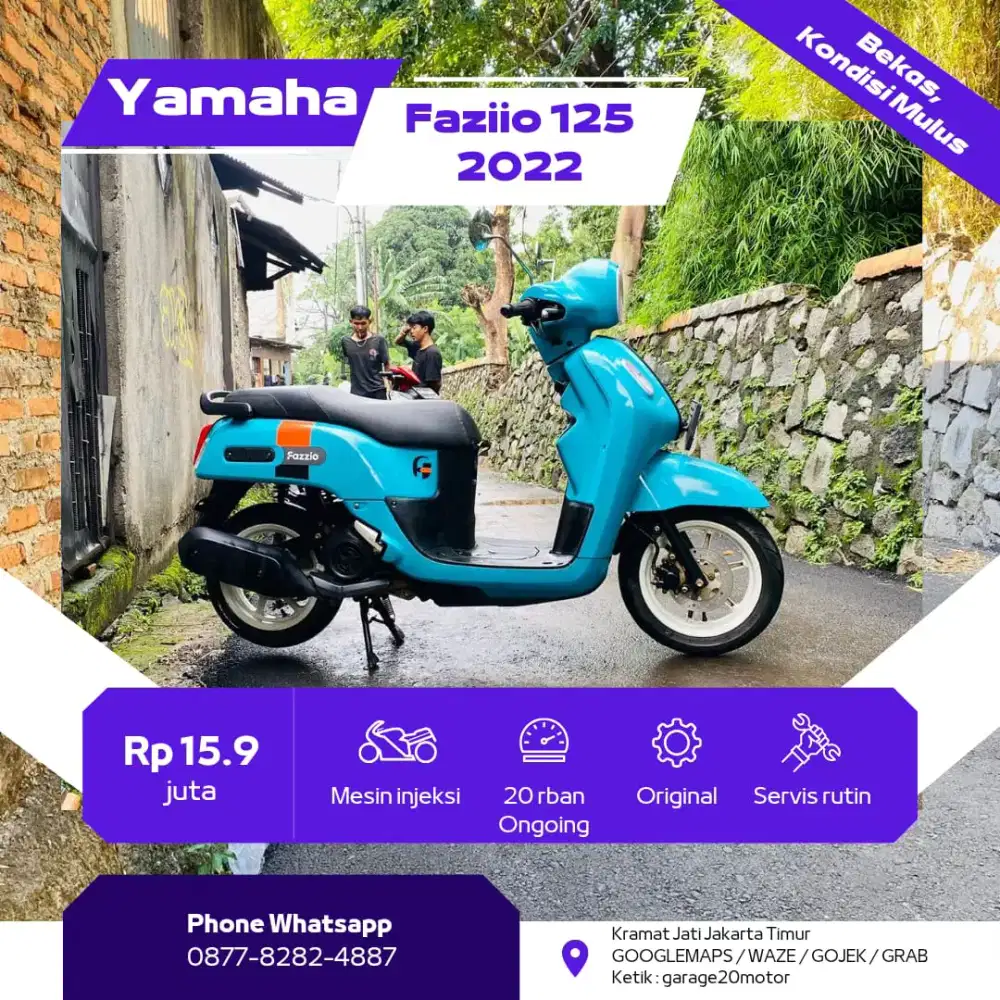 Yamaha All Fazzio 125  Keylles Fi bluecore  Tahun 2022