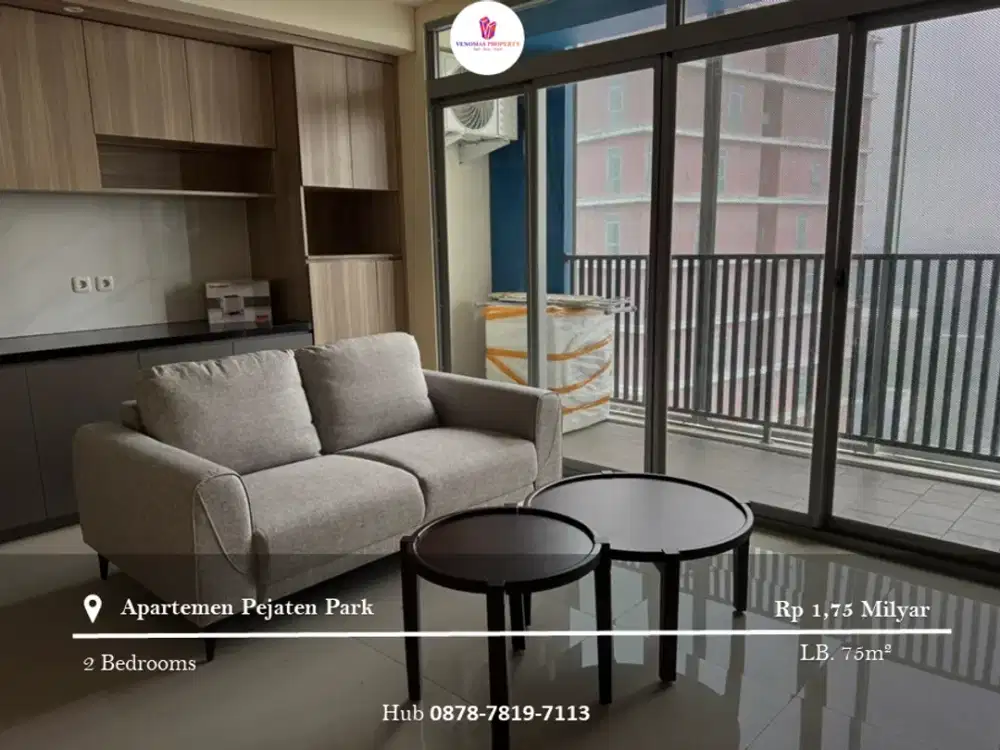 Dijual Apartement Pejaten Park 2BR Full Furnished Lantai Sedang