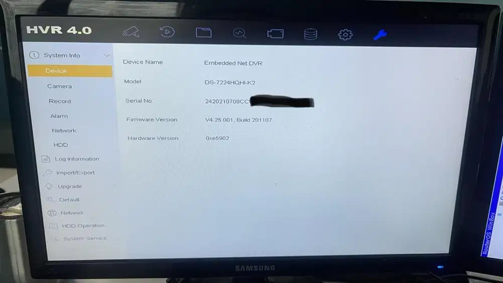 DVR HIKVISION 24CH + HDD 12TB