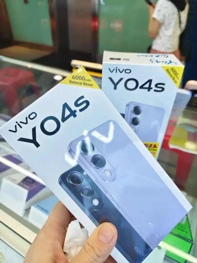 HP VIVO Y04S ram 4+4/64GB BARU, SEGEL, ORIGINAL & Grns RESMI 1thn