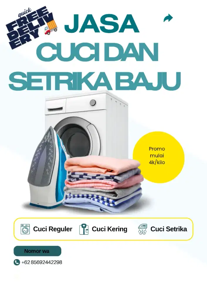 Jasa cuci dan setrika