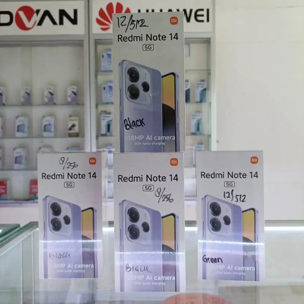 Redmi Note 14 5G (8/256) GB Baru Resmi Xiaomi³