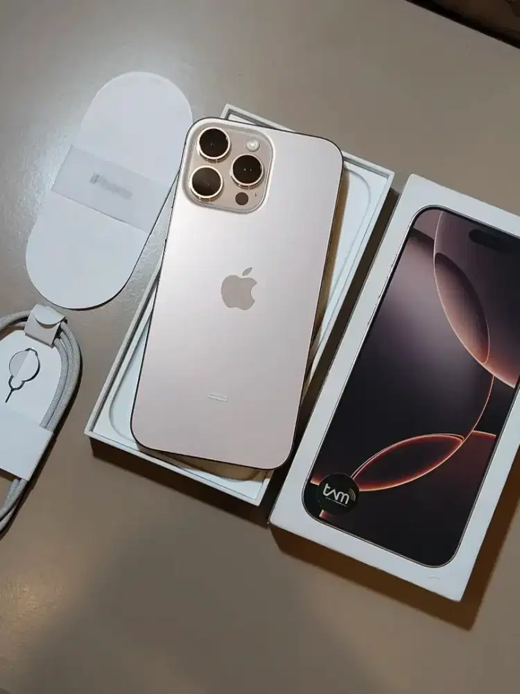 iPhone 16 Pro Max 256GB Desert Titanium iBox Resmi Indonesia BH 100%