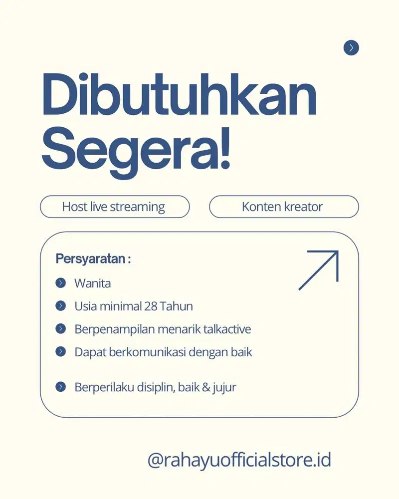 DIBUTUHKAN SEGERA!!!