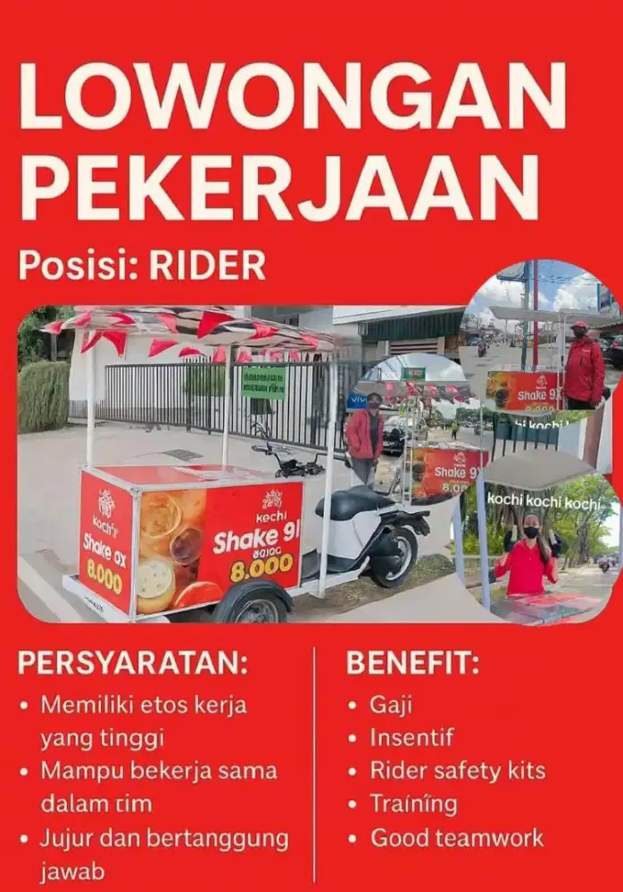 CREW KOCHI JUALAN KOPI PAKAI GEROBAK LISTRIK KOCHI