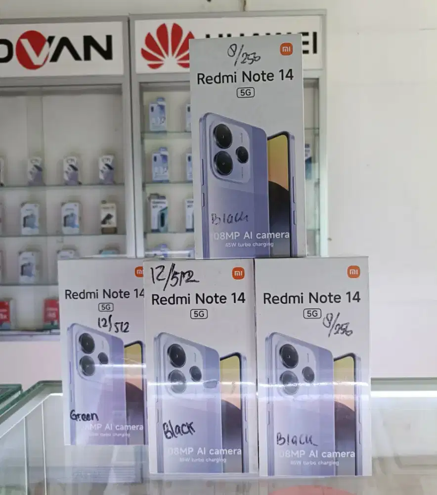 Redmi Note 14 5G (8/256) GB Baru Resmi Xiaomi⁸