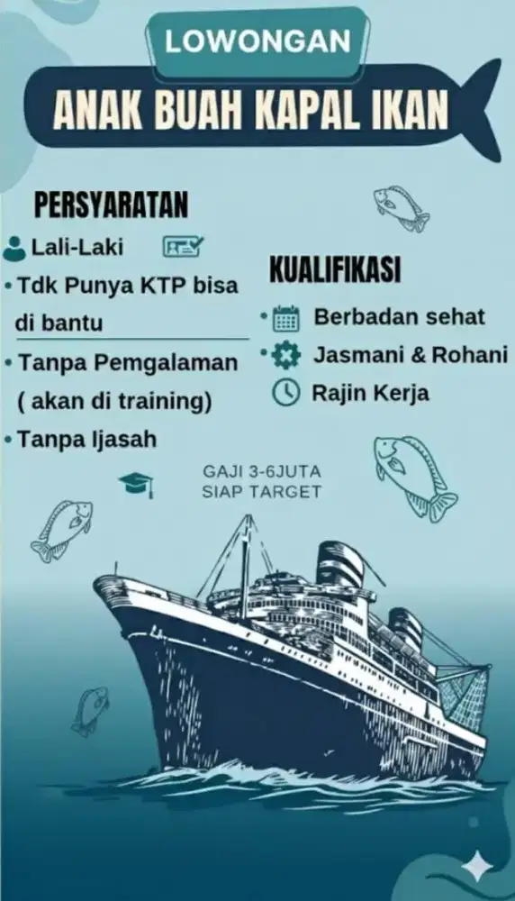 Loker ABK kapal ( Batang) Nia