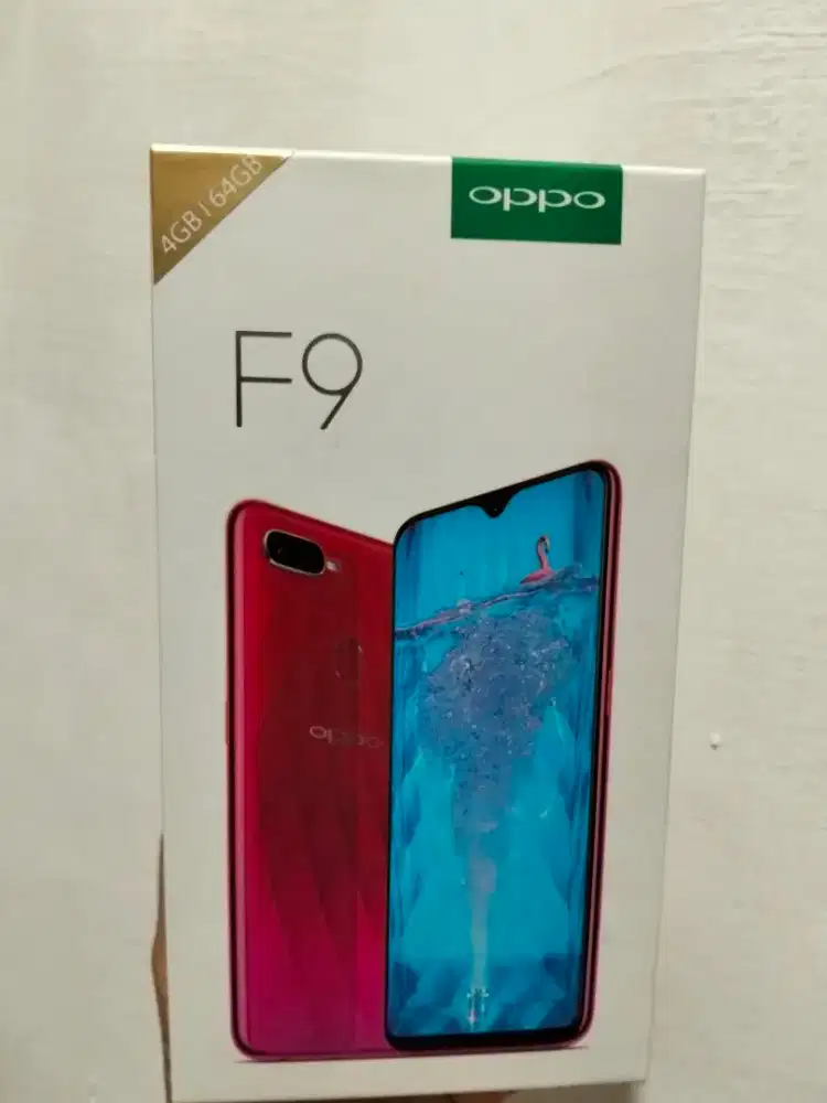 HP OPPO F9 Kondisi mulus, Lengkap kotak RAM 4/64