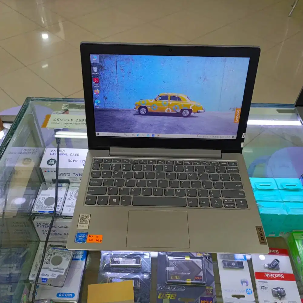 Laptop lenovo notebook 12 inc intel celeron ram 4gb mmc 64gb no minus