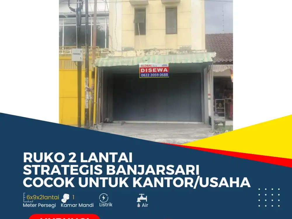 Ruko 2 Lantai Strategis di Banjarsari Solo