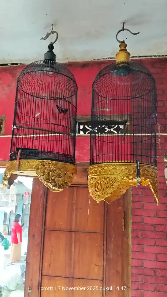 Kandang burung ukir 2pcs