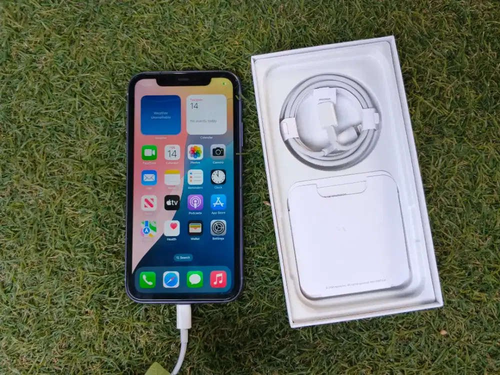 Iphone 11 128gb warna mewah purple