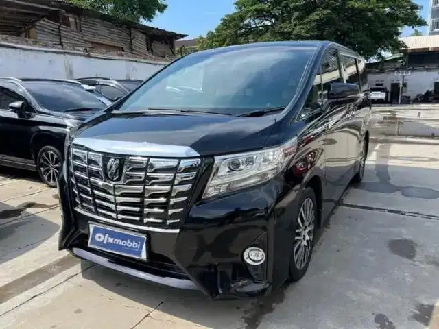 Pajak Panjang TDP 25JT Toyota Alphard 2.5 G Bensin-AT 2016 Hitam