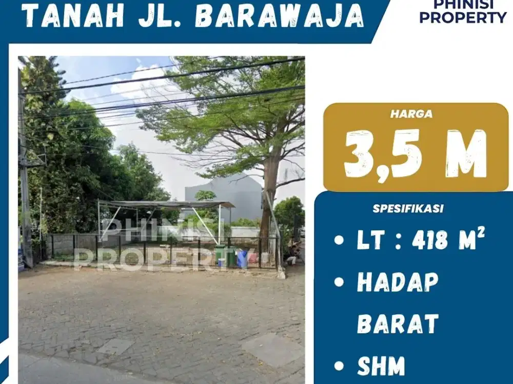 DIJUAL KAVLING DI AREA BARAWAJA COCOK BUAT USAHA ATAU TEMPAT TINGGAL