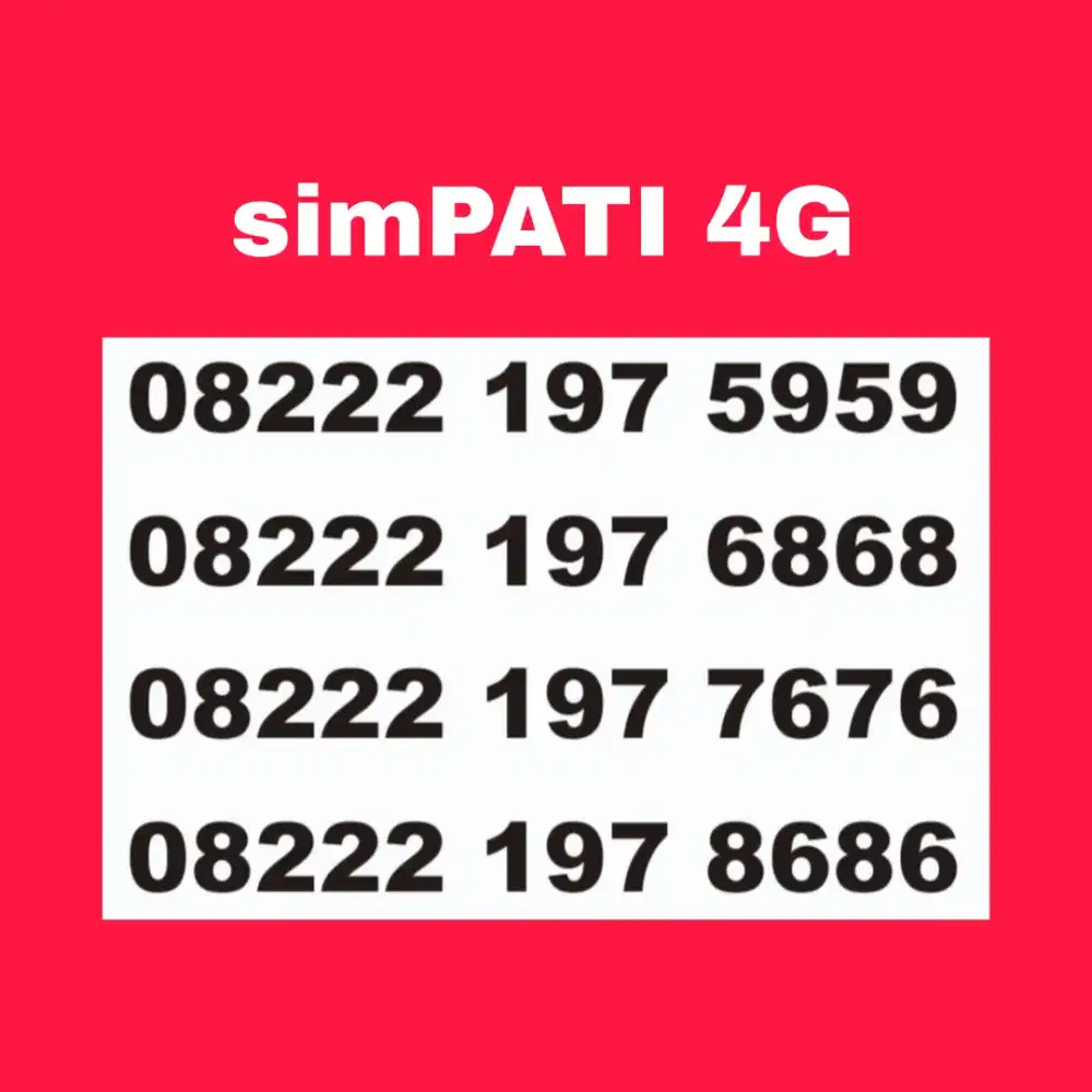 Nomor cantik simpati murah