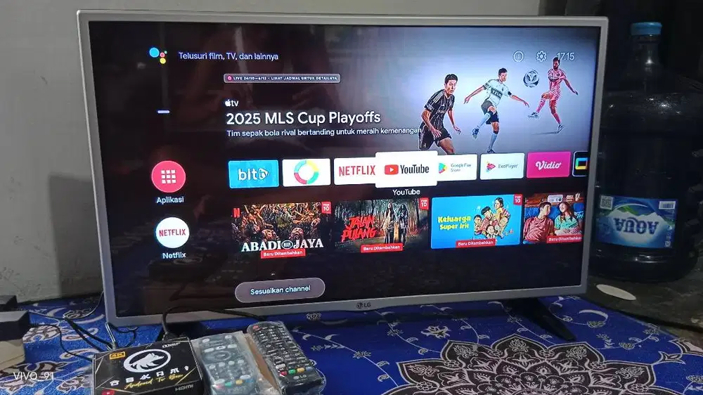 Tv led digital 32in + android voice remot