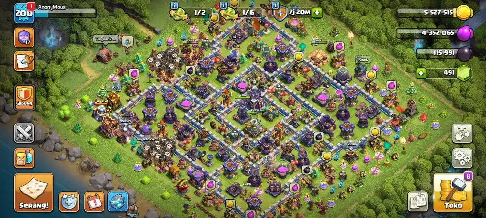 Jual akun coc TH 15