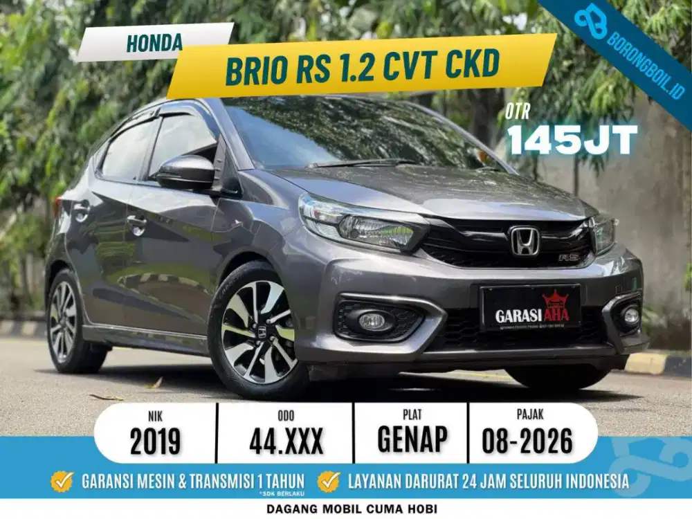 TDP 5 Juta! BRIO RS 1.2 CVT CKD 2019/2020 agya low km