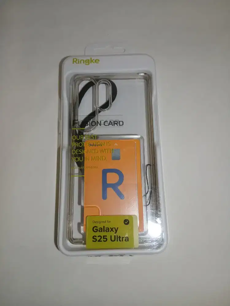 Casing pelindung (Clear Hybrid Case) dengan slot kartu