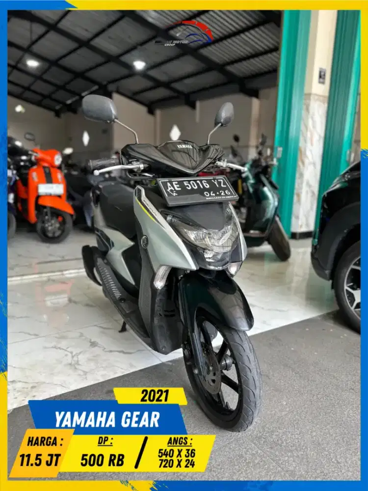 YAMAHA GEAR 2021 PLAT AE READY MURMER LURR HIKMAH MOTOR KEPUH MALANG