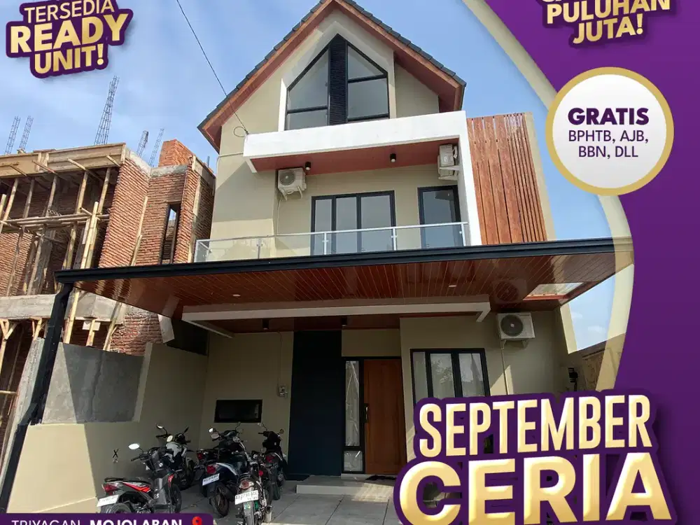 Rumah Skandinavian Siap Huni dekat RS Moewardi