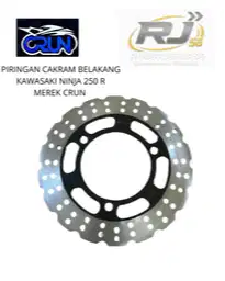 PIRINGAN CAKRAM BELAKANG KAWASAKI NINJA 250 R MEREK CRUN
