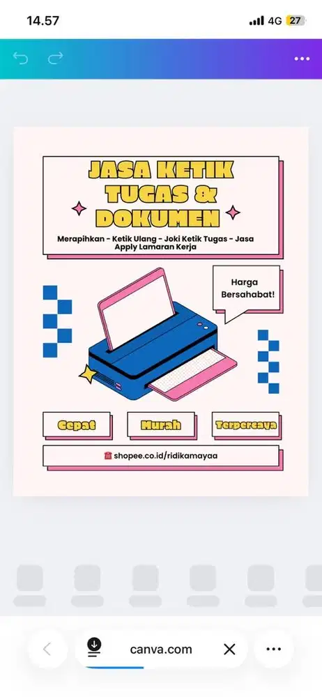 Jasa Ketik Tugs dan Dokumenn