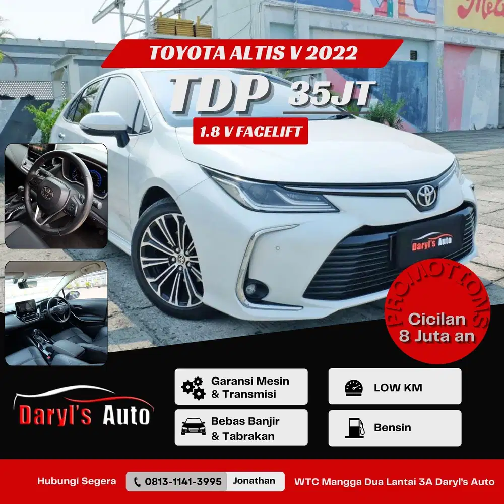 Toyota Corolla Altis V 1.8 2022 Facelift