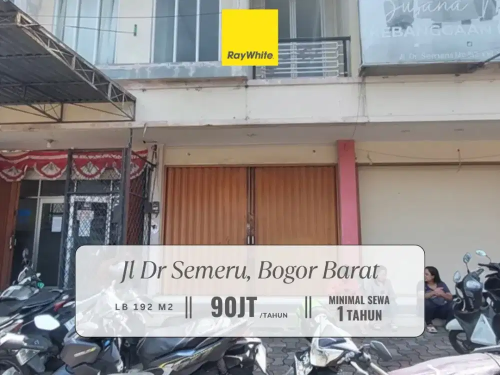 Disewakan Ruko Murah dan Strategis di Jalan dr Semeru, Bogor Barat, cocok untuk cloud kitchen