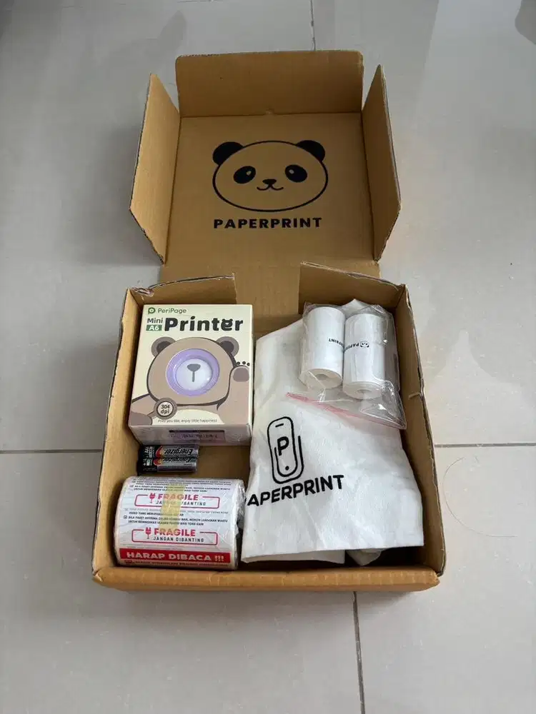 PeriPage Mini A6 Printer 304 DPI Brand New Full Set Bisa Nego