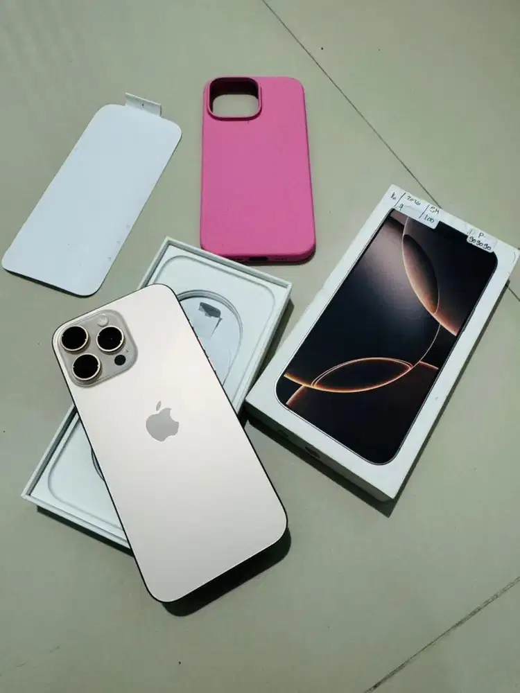 iphone 16 pro max 256 bh 100% garansi panjang