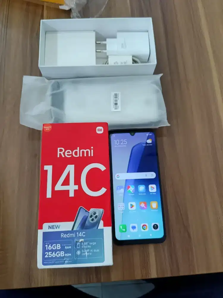Redmi 14C (8+8/256 GB) Fullset, Box, Cas Ori 100%. Unit Mulus