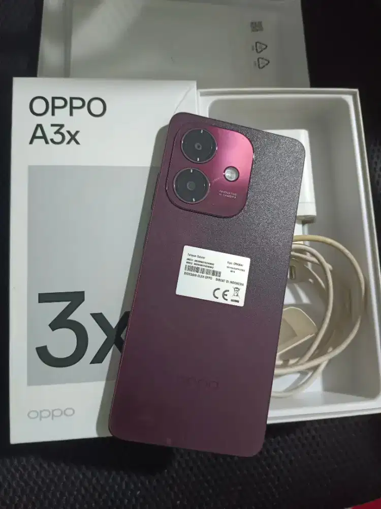 OPPO A3X MERAH NEBULA LENGKAP