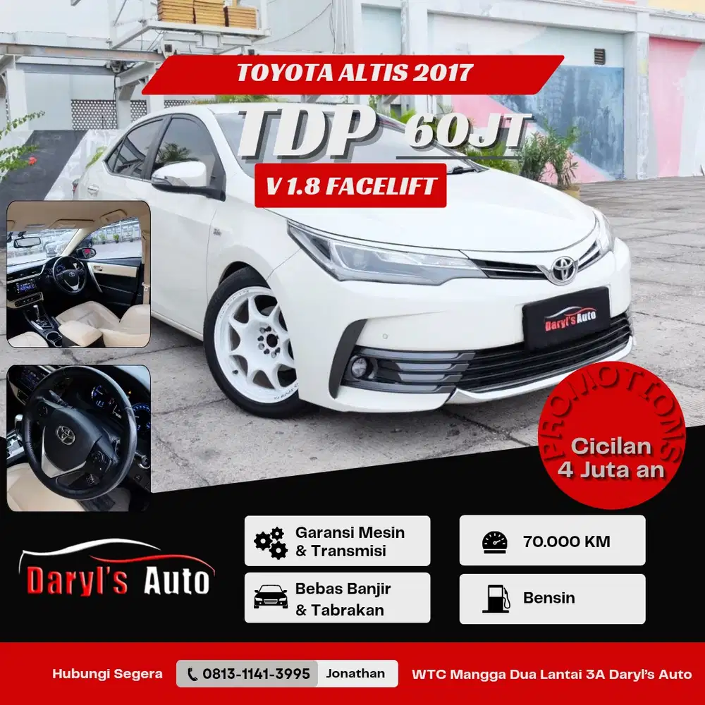 Toyota Corolla Altis V 1.8 2017 Facelift