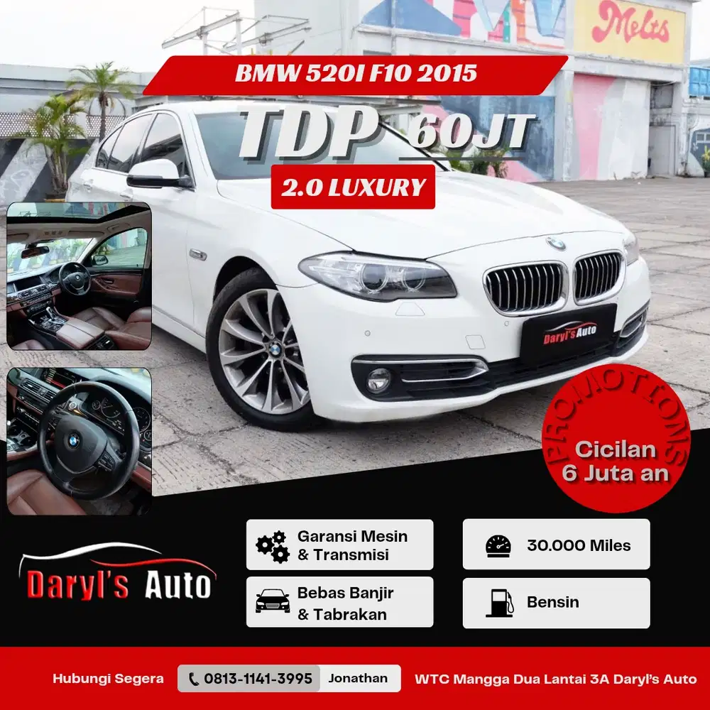 BMW 520i F10 2015 2.0 LCI Luxury Sunroof