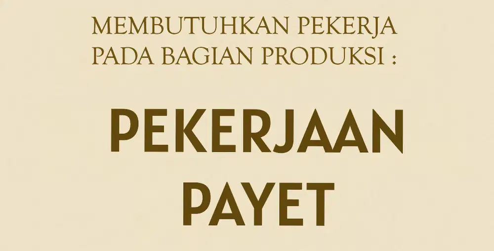 PEKERJAAN PAYET