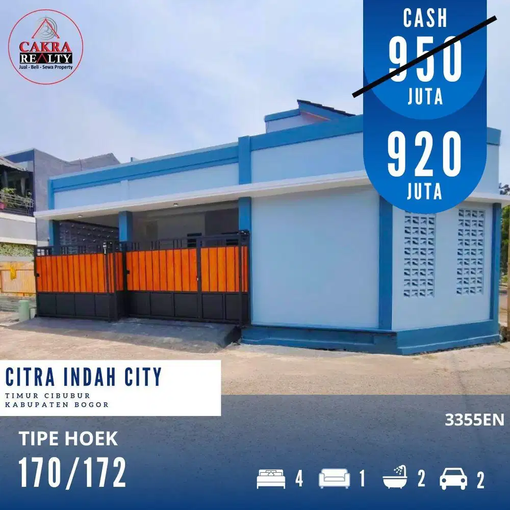 Rumah bagus siap huni di citra indah city