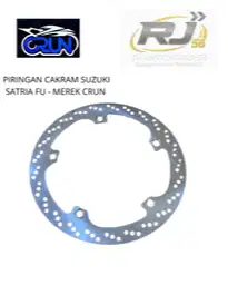 PIRINGAN CAKRAM DEPAN SUZUKI SATRIA FU - MEREK CRUN