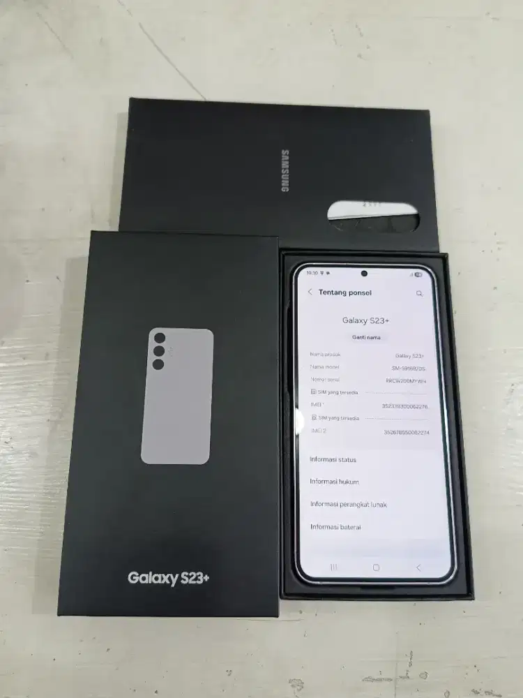 Samsung S23+ Ram 8/512 GB Lavender. Fullset Seperti di gambar